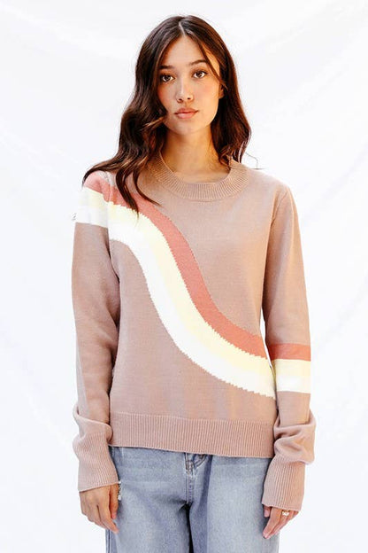 Retro stripe sweater