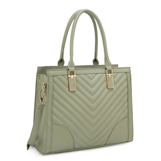 ATHENA CHEVRON SATCHEL