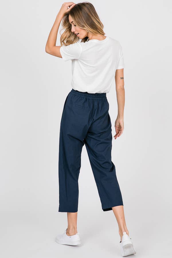 Navy Drawstring Pants