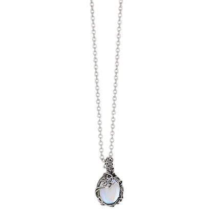 Dreamy Drop Silver Stone Ivy Necklace