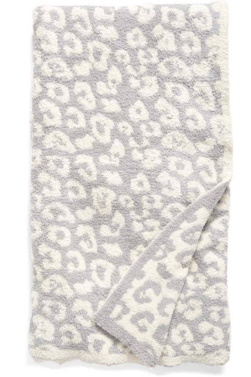 Soft printed throw blanket: CREAM / One Size