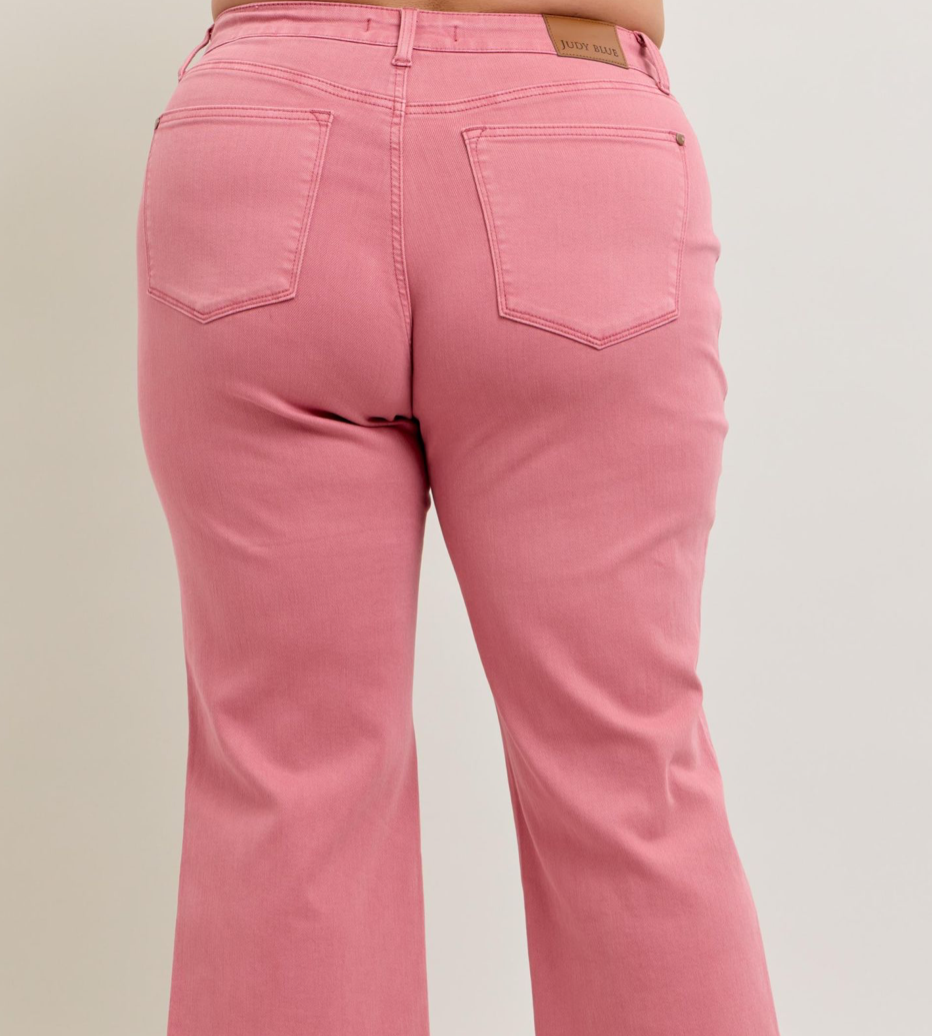 Pink Judy Blue Crop Denim Pants