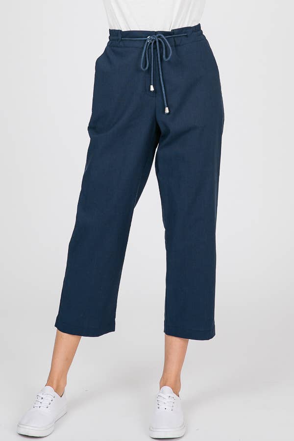 Navy Drawstring Pants